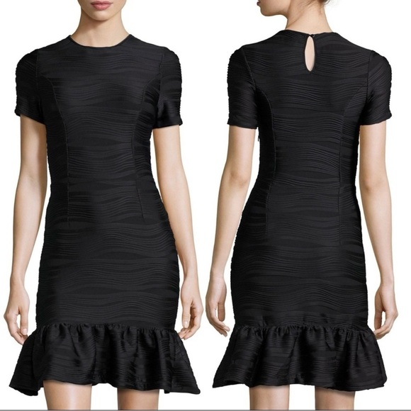 Opening Ceremony Black Lotus Ruffle Dress Party Cocktail Size M - Picture 1 of 11